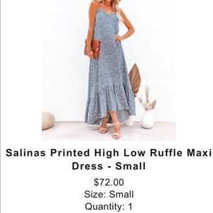 Salinas high low dress